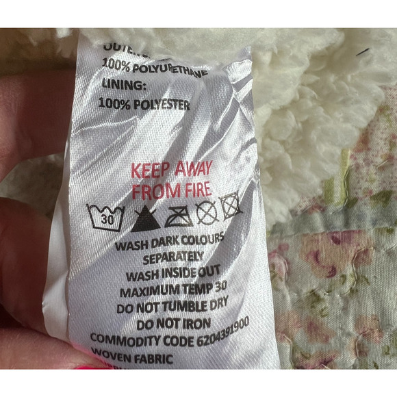 Boohoo Vest Womens Size 10 Tan Faux Leather Sherpa Lined Pockets Full Zip NWT - Picture 7 of 8